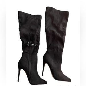 Express Knee High Asymmetrical Shaft Boots